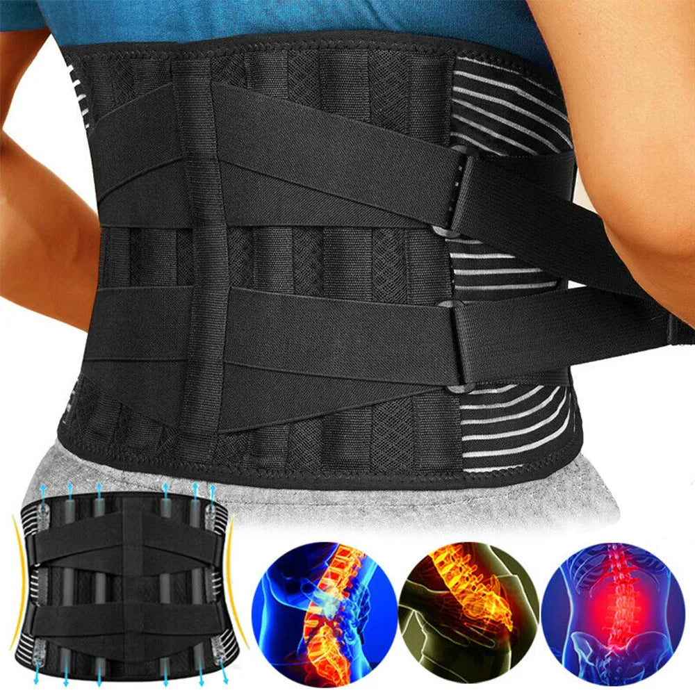 Back Support | Lumbar Support Belt | 360 Degree Stabilization | OrthoFlexa