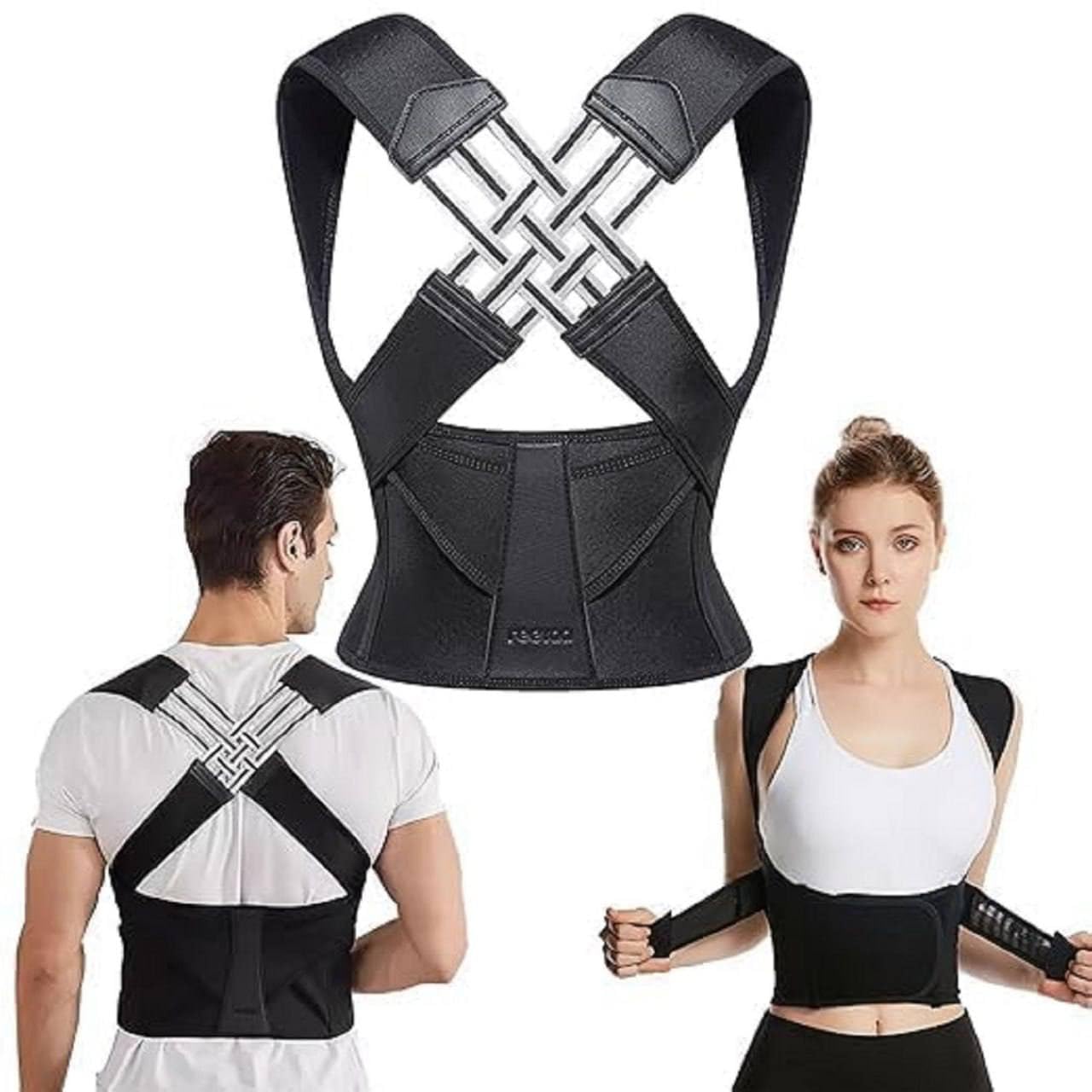 Back Support | Posture Corrector | Support for Upright Shoulders | PosturePro