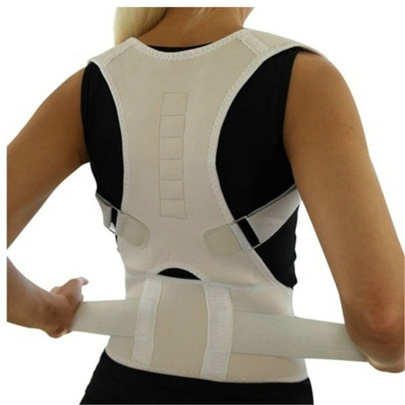 Back Support with Posture Correction and Magnetic Therapy