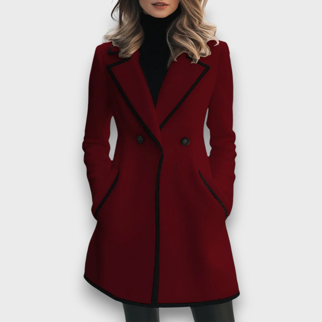 Image of Bailey | Women's Double-Breasted Mid-Length Coat