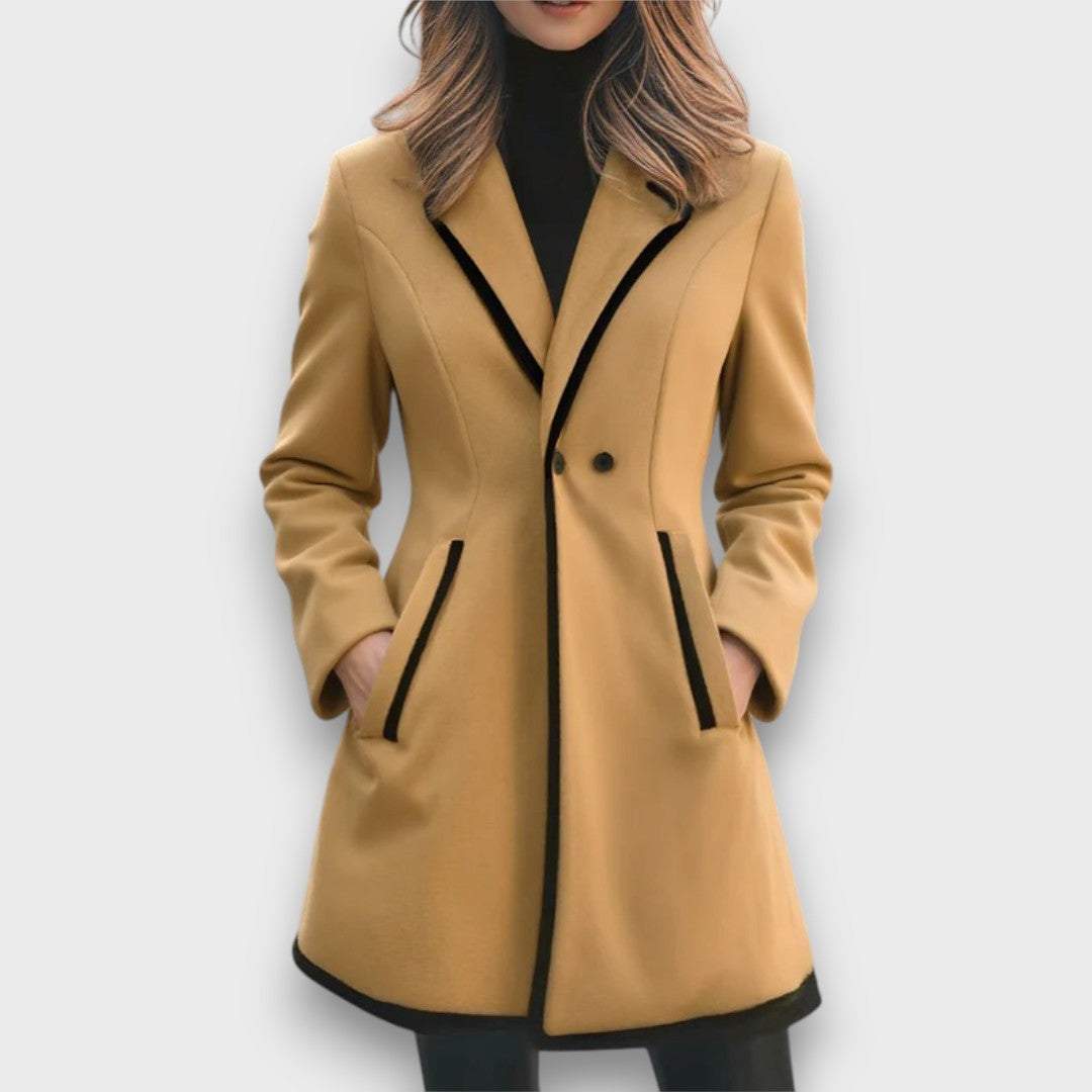 Image of Bailey | Women's Double-Breasted Mid-Length Coat