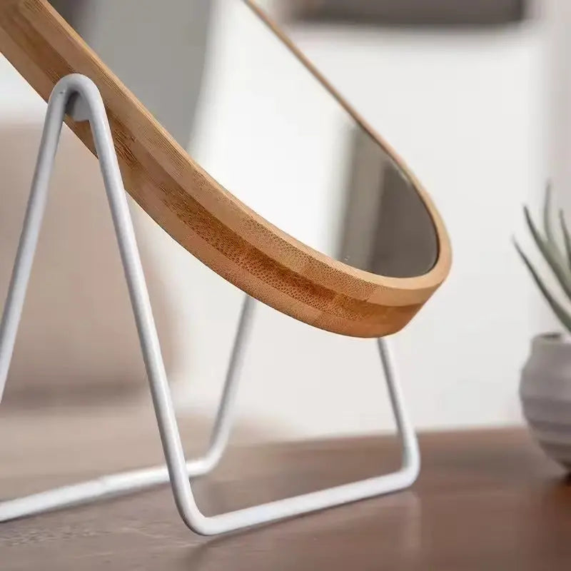 Bamboo Swivel Mirror