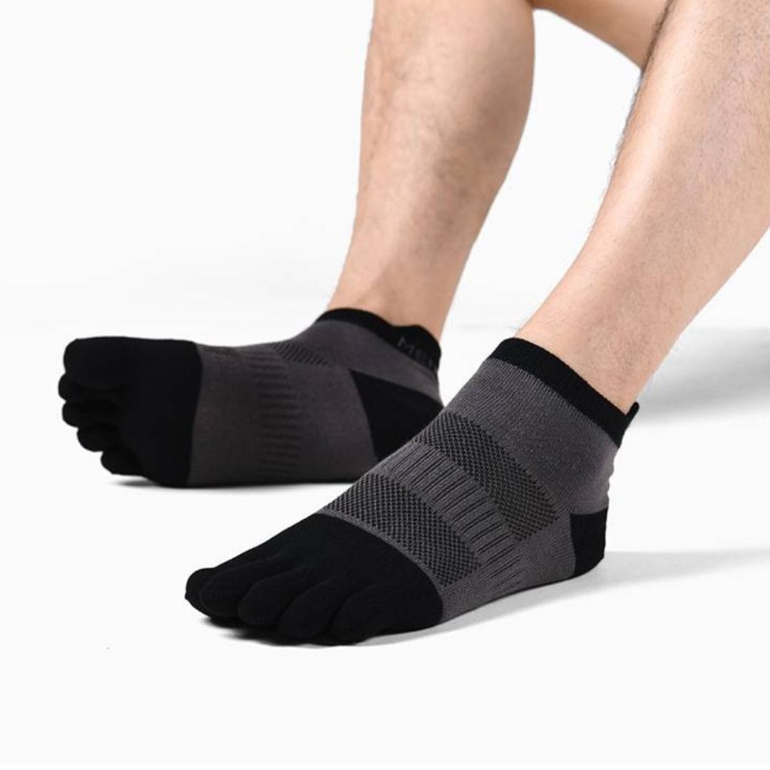 Barefoot Toe Socks | Breathable Mesh & Elastic Fiber Blend | Stretchy Unisex Five-Toe Socks for Everyday Wear