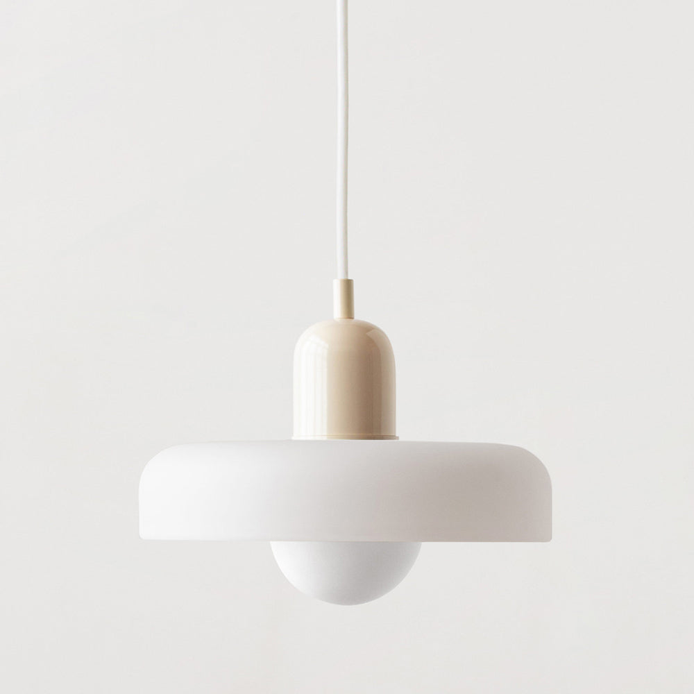 Bauhaus Hanging Lamp Made of Colored Glass – Modern Lamp for Living Room and Chandelier with Adjustable Length