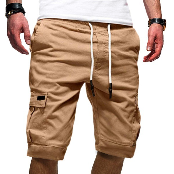 Image of Beau | Men's Cargo Knee Length Drawstring Shorts