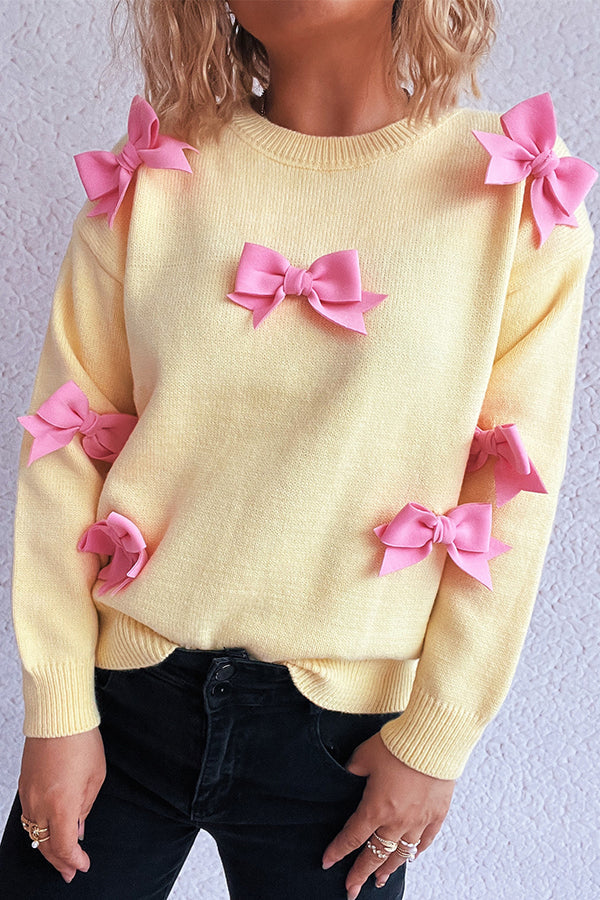 Image of Beverly | Women's Crewneck Bow Sweater