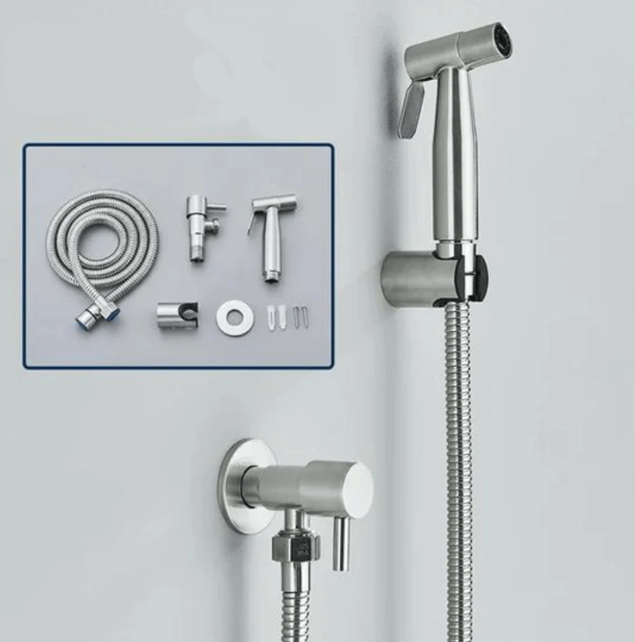 Bidet Hand Shower in Stainless Steel - Hygiene & Comfort