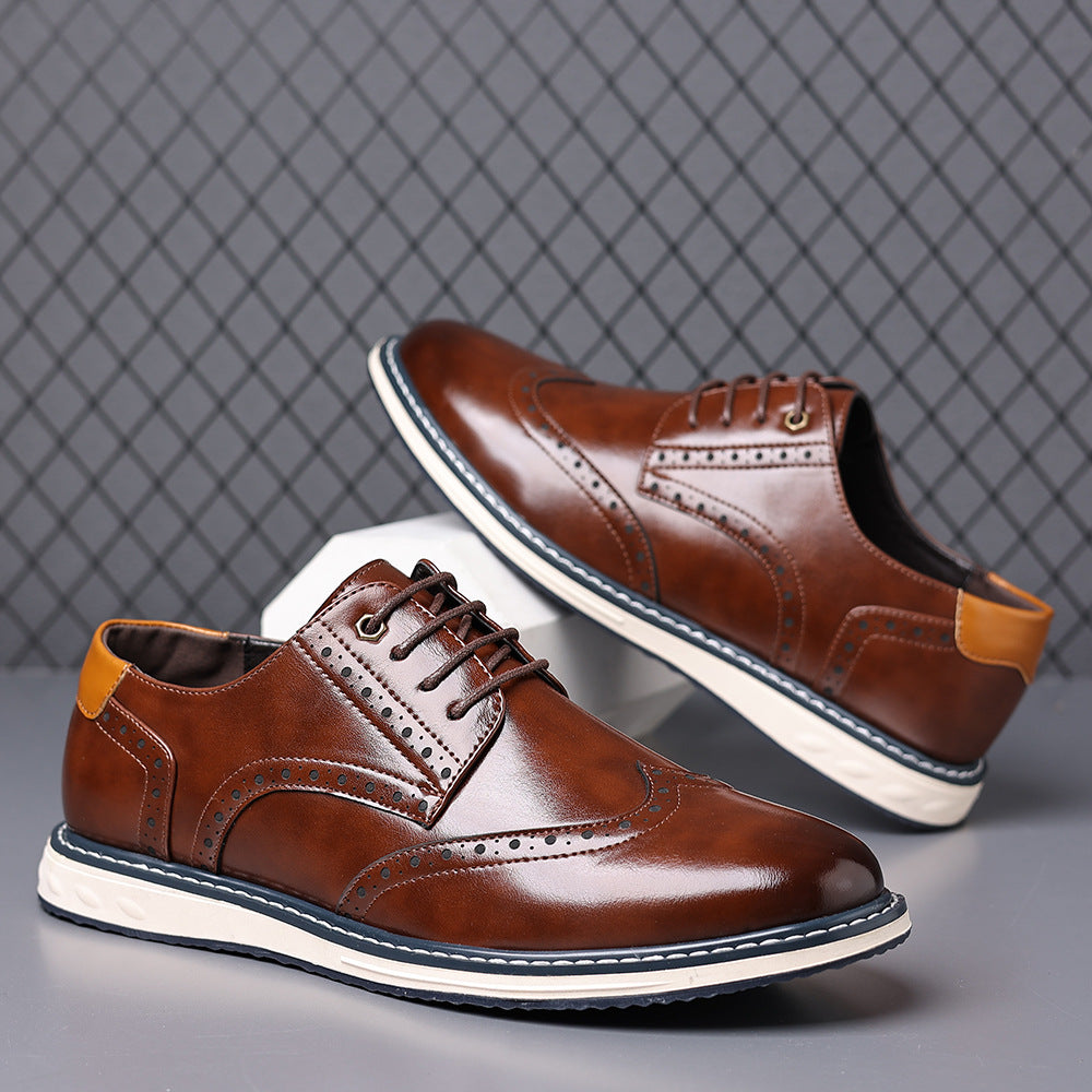 Image of Bobby | Men's Brogue Lace-Up Dress Shoes