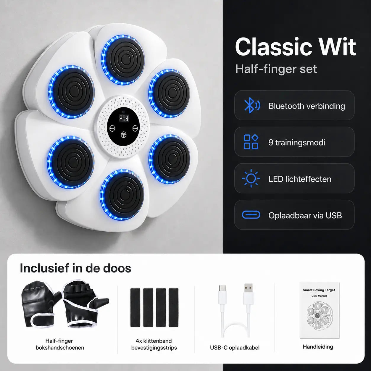 BoxPro™ Smart Music Boxing Machine – Interactive Boxing for Home