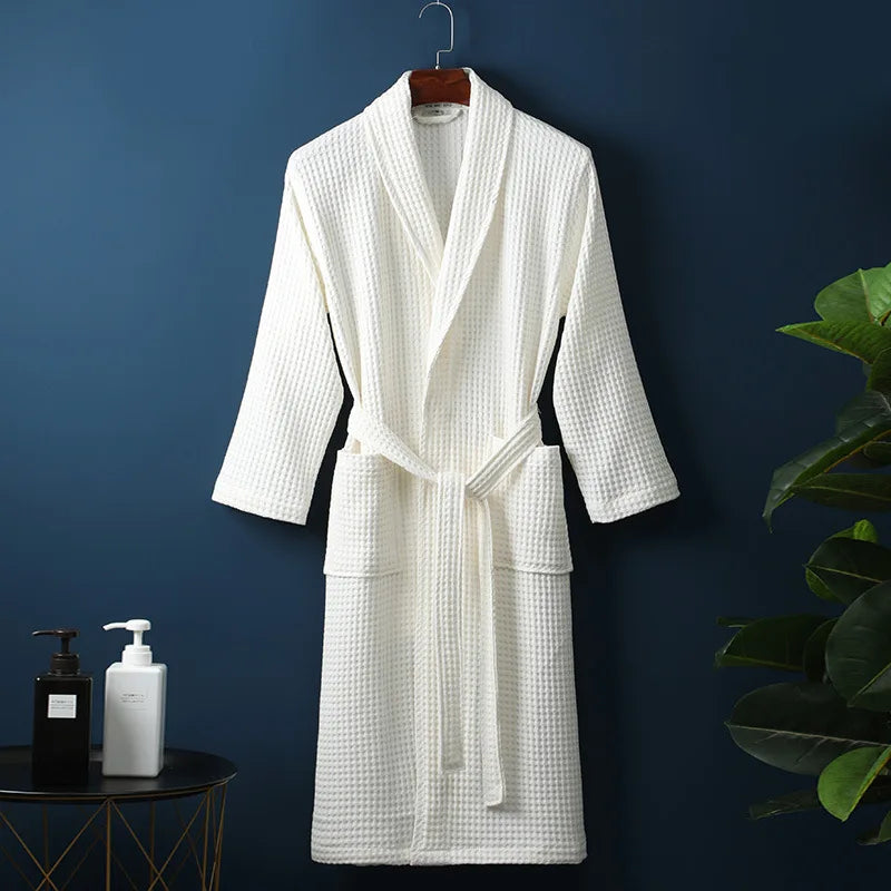 Breathable Cotton Bathrobe for Women & Men - Ultimate Comfort