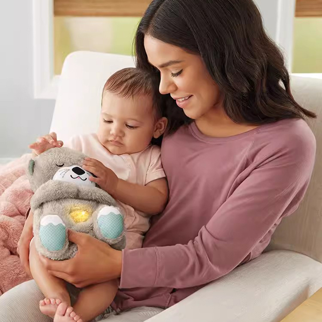 Breathing Otter Plush Toy for Kids and Adults - Relaxation Aid