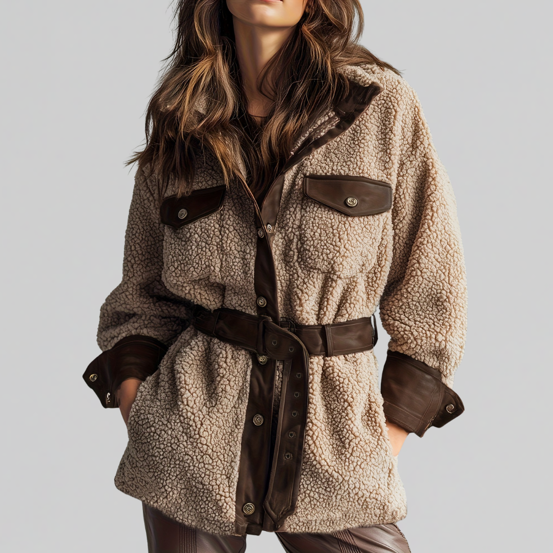 Image of Brianna | Women's Oversized Sherpa Jacket
