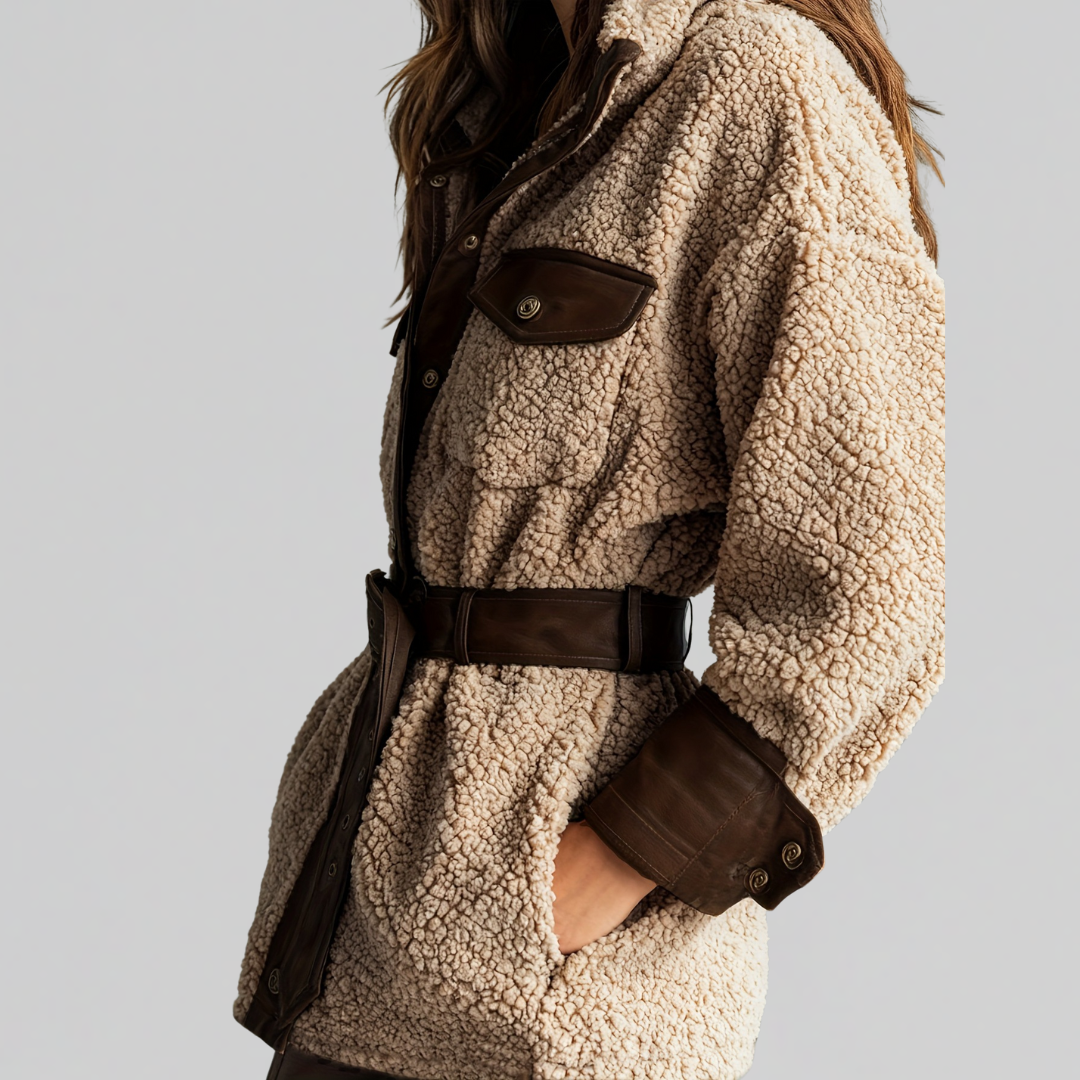 Image of Brianna | Women's Oversized Sherpa Jacket
