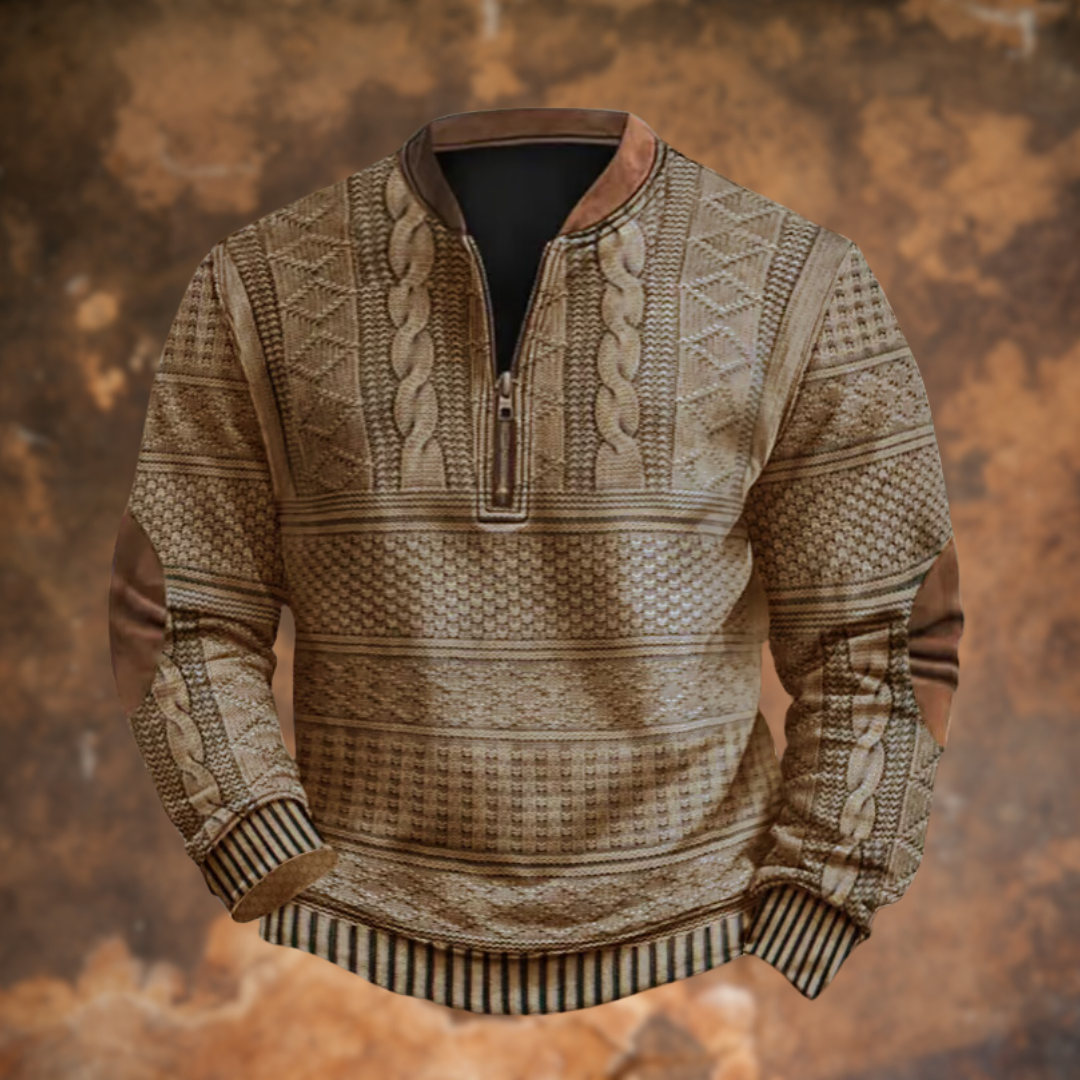 Image of Brody | Men's Quarter-Zip Pullover Sweater