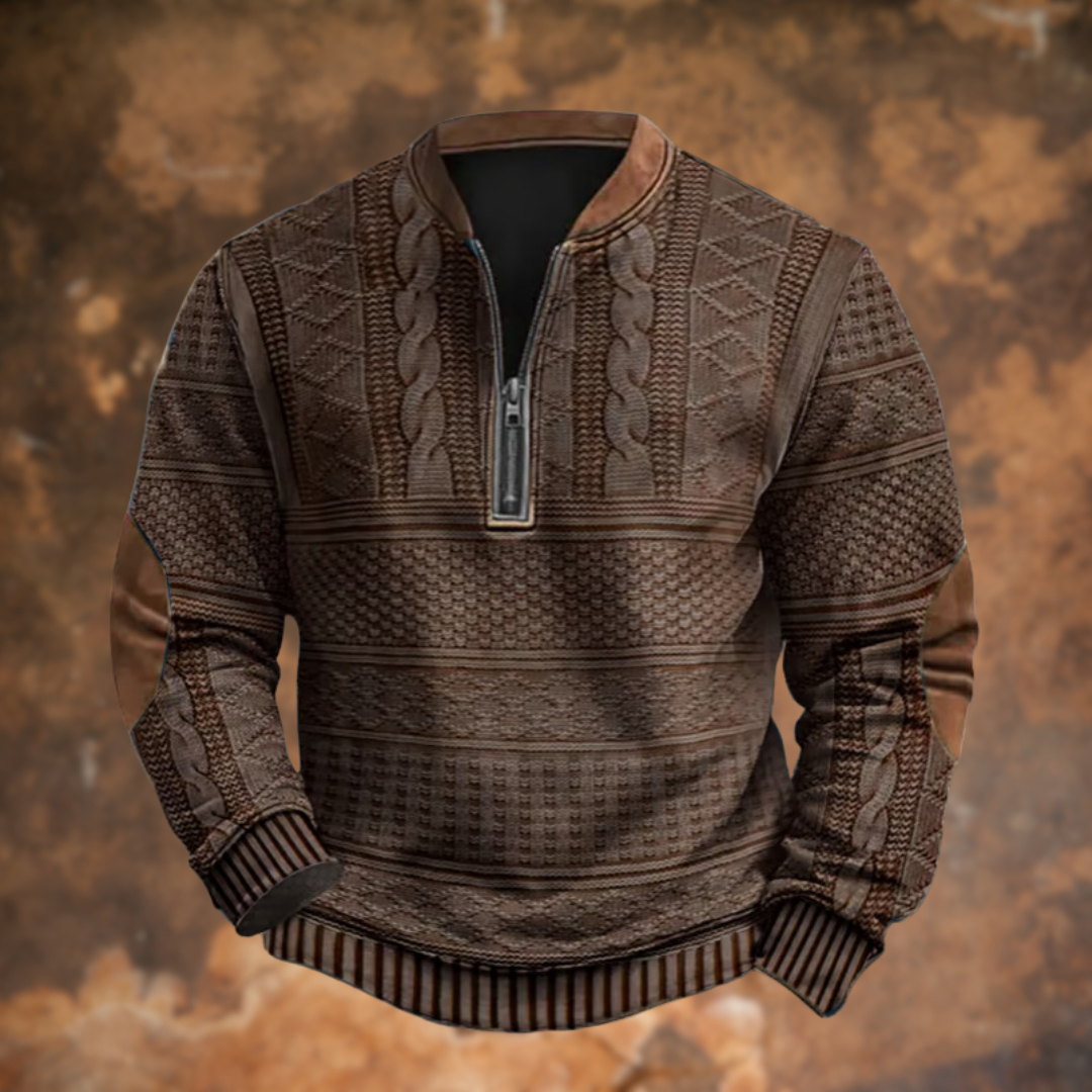Image of Brody | Men's Quarter-Zip Pullover Sweater