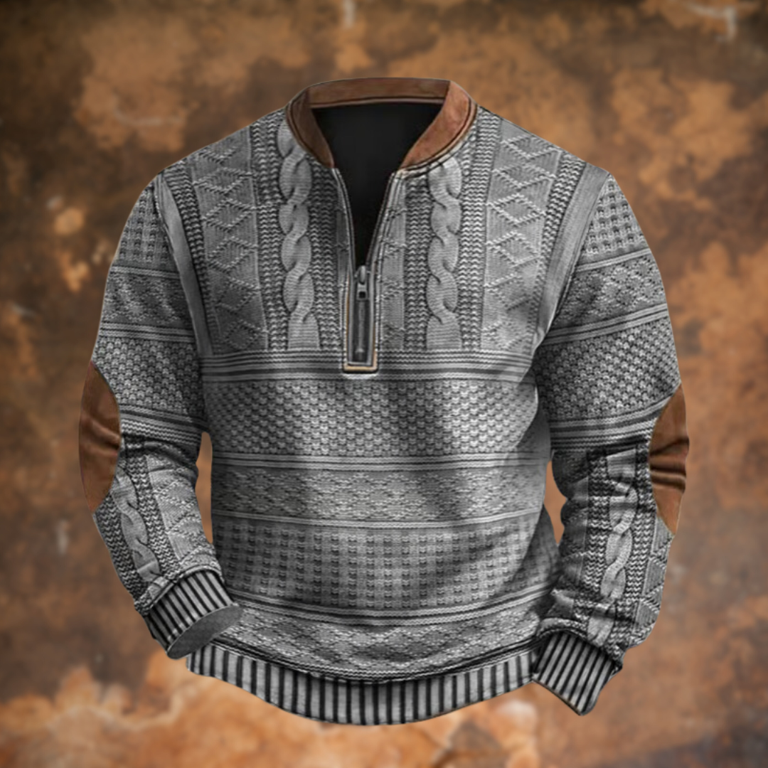 Image of Brody | Men's Quarter-Zip Pullover Sweater