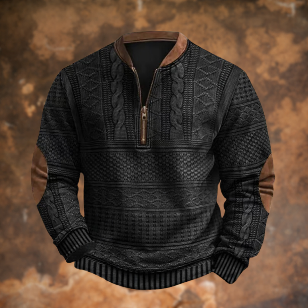Image of Brody | Men's Quarter-Zip Pullover Sweater