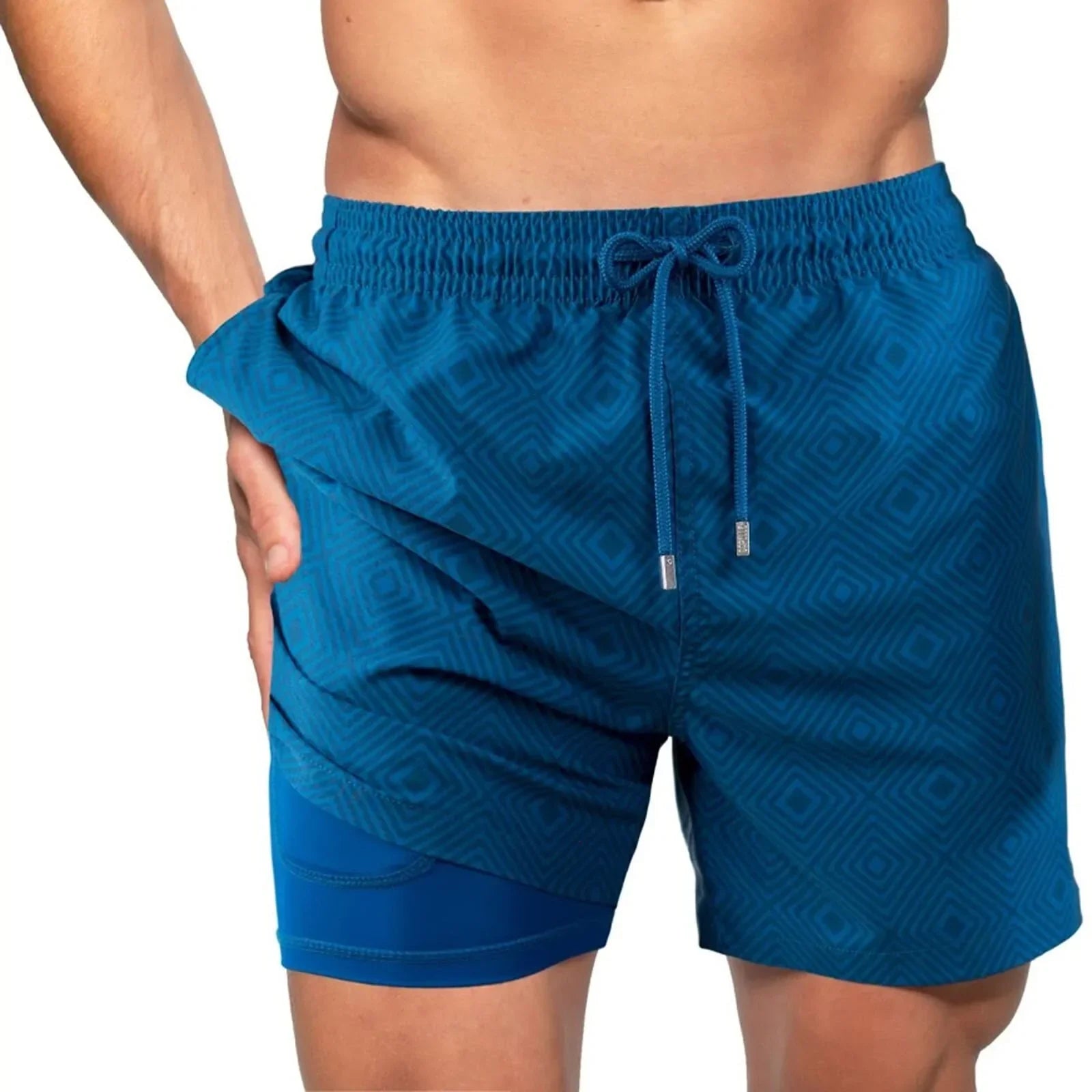 Built-in Compression Lining Beach Shorts