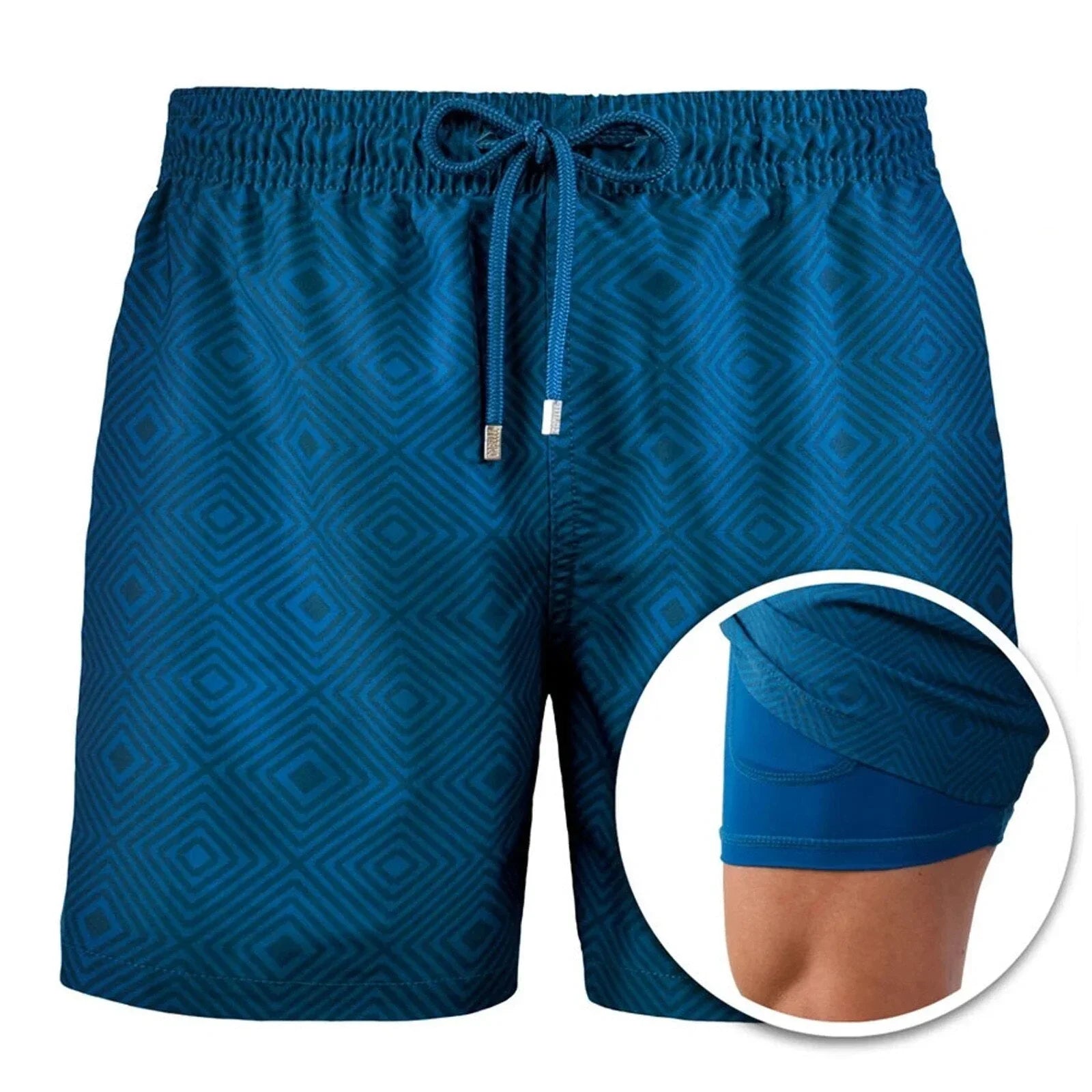 Built-in Compression Lining Beach Shorts