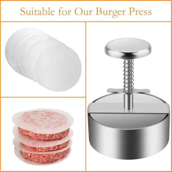 Burger Press Stainless Steel | Perfect Homemade Patties