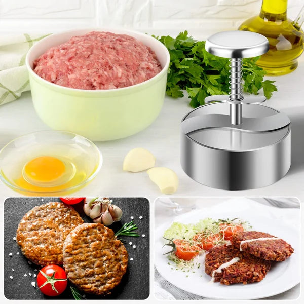Burger Press Stainless Steel | Perfect Homemade Patties