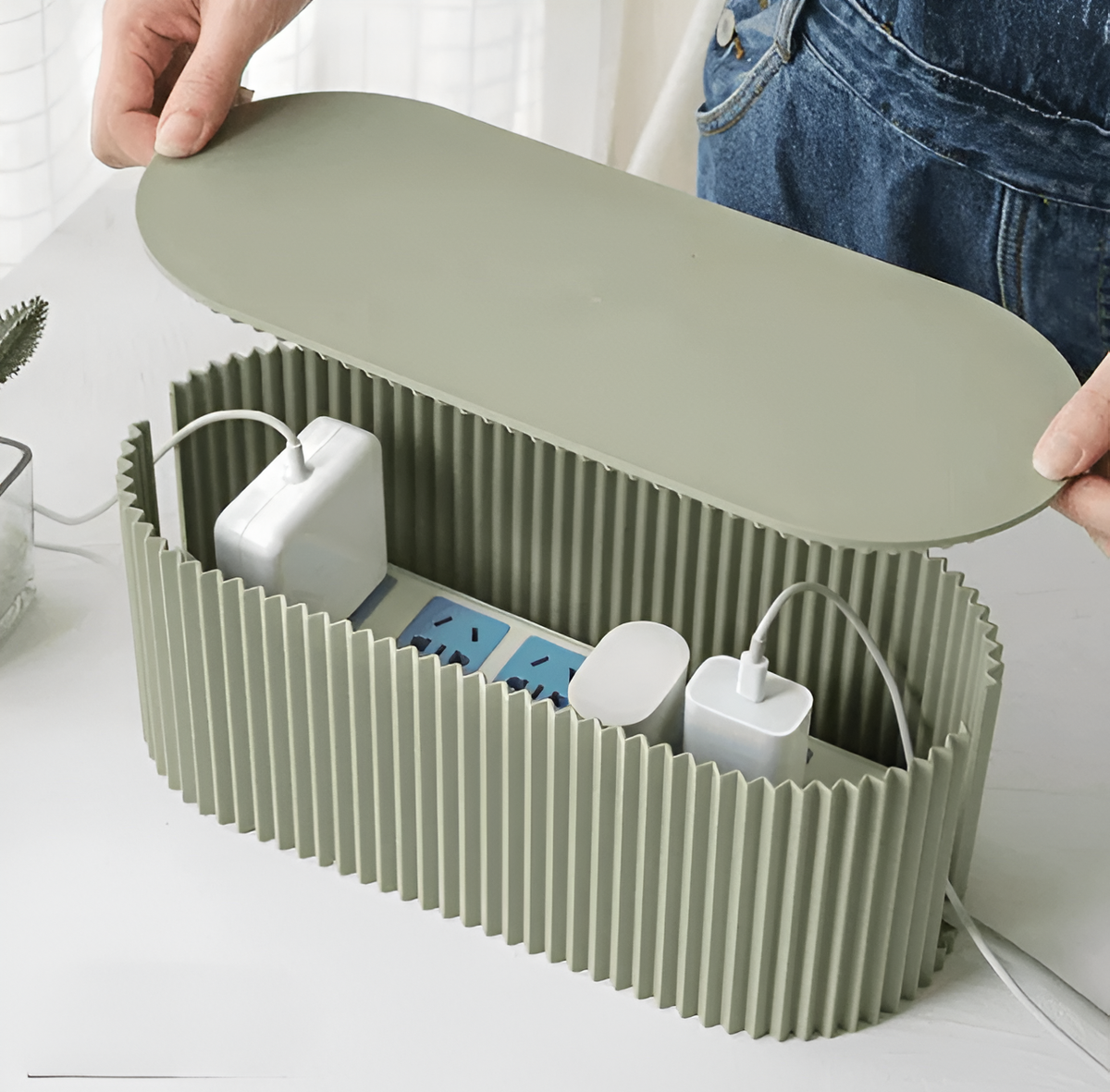 Cable Management Box with Lid