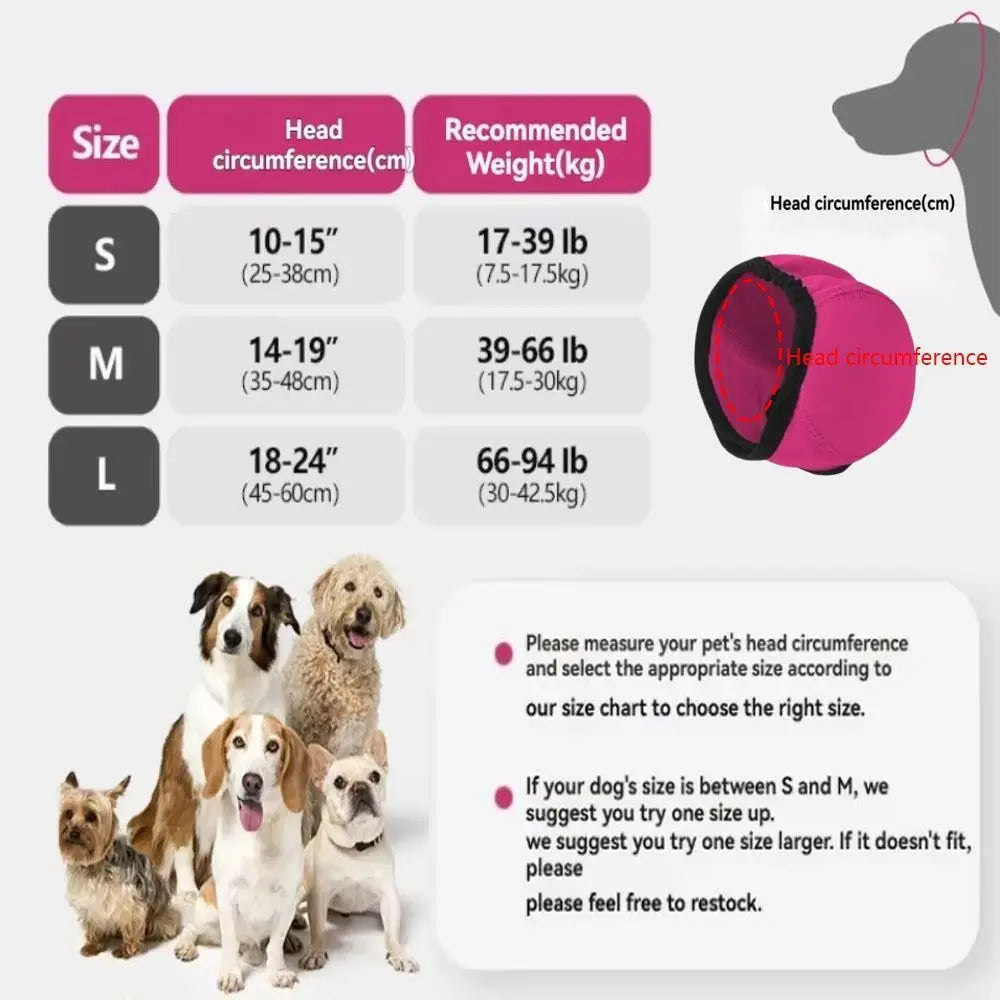 Calming Dog Earmuffs for Noise Reduction & Anxiety Relief