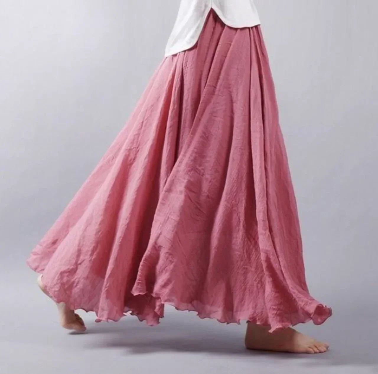 Image of Camille | Women's Flowy A-Line Maxi Skirt