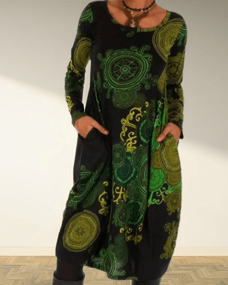 Image of Camille | Women's Long Sleeve Maxi Dress