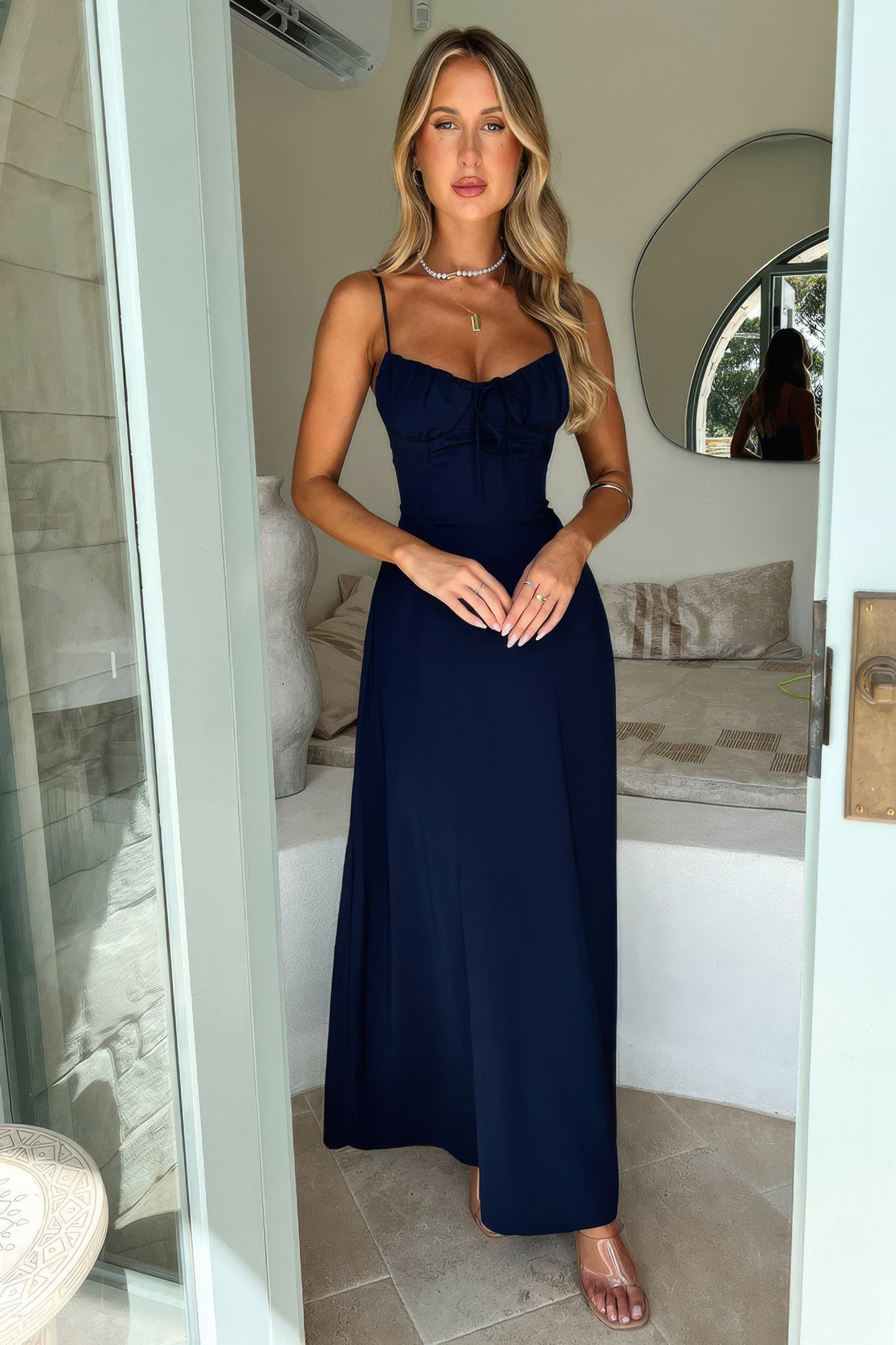 Image of Camille | Women's Sleeveless A-Line Maxi Dress