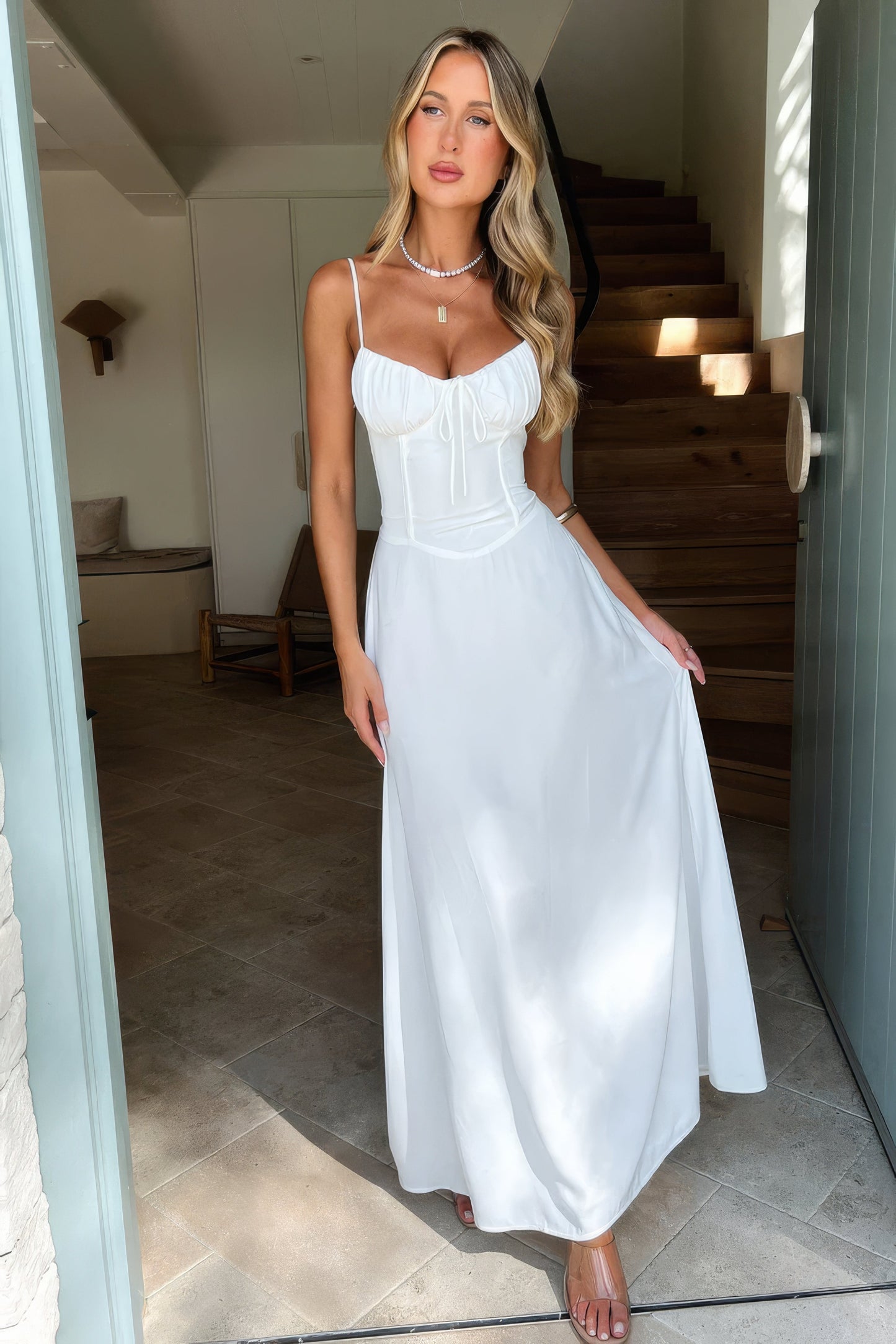 Image of Camille | Women's Sleeveless A-Line Maxi Dress