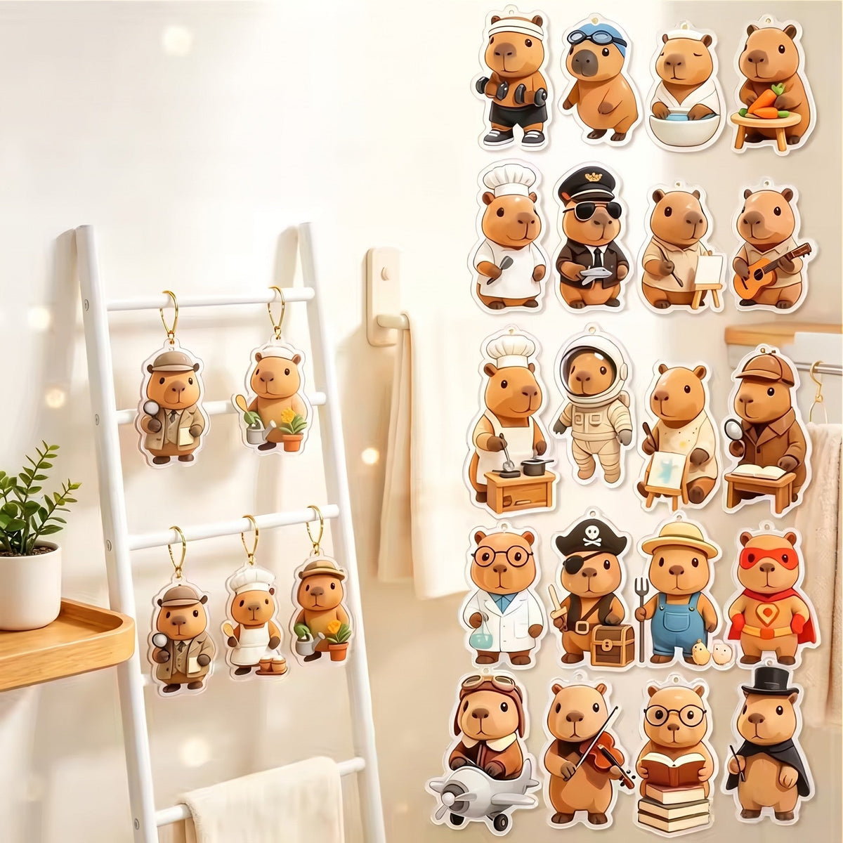Capybara Advent Calendar 2026 - 24 Acrylic Christmas Tree Ornaments