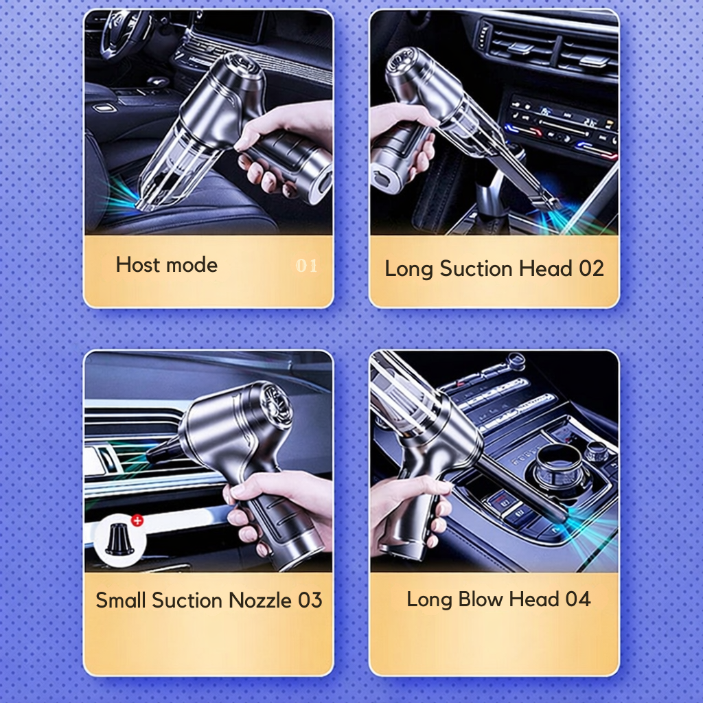 Car Vacuum Cleaner | High Suction Power | Cordless | CleanVolt