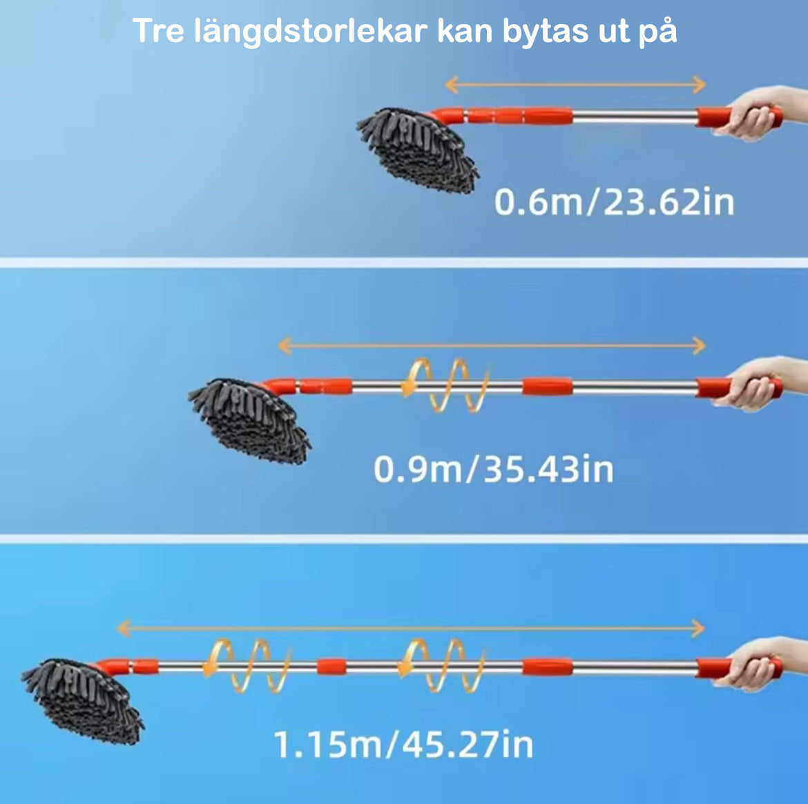 Car Wash Brush with Telescopic Handle