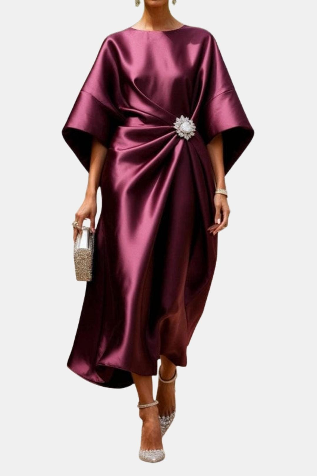 Image of Cara | Women's Wrap Midi Dress