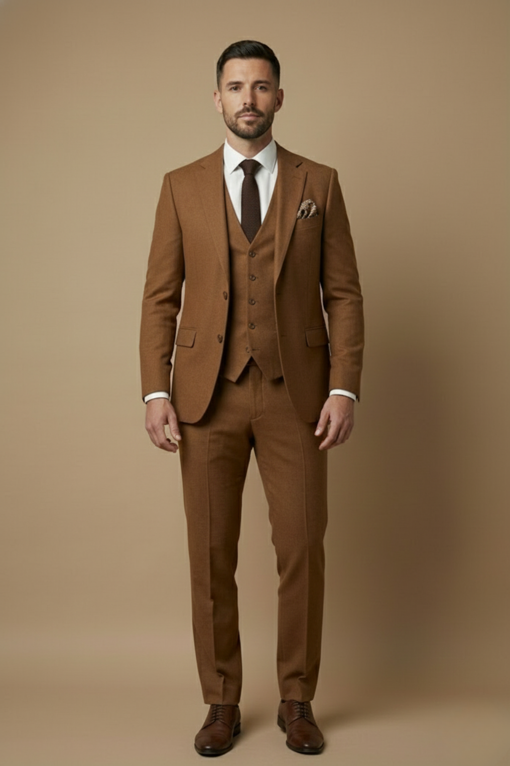 Image of Carlton | Men's Three-Piece Slim Fit Suit