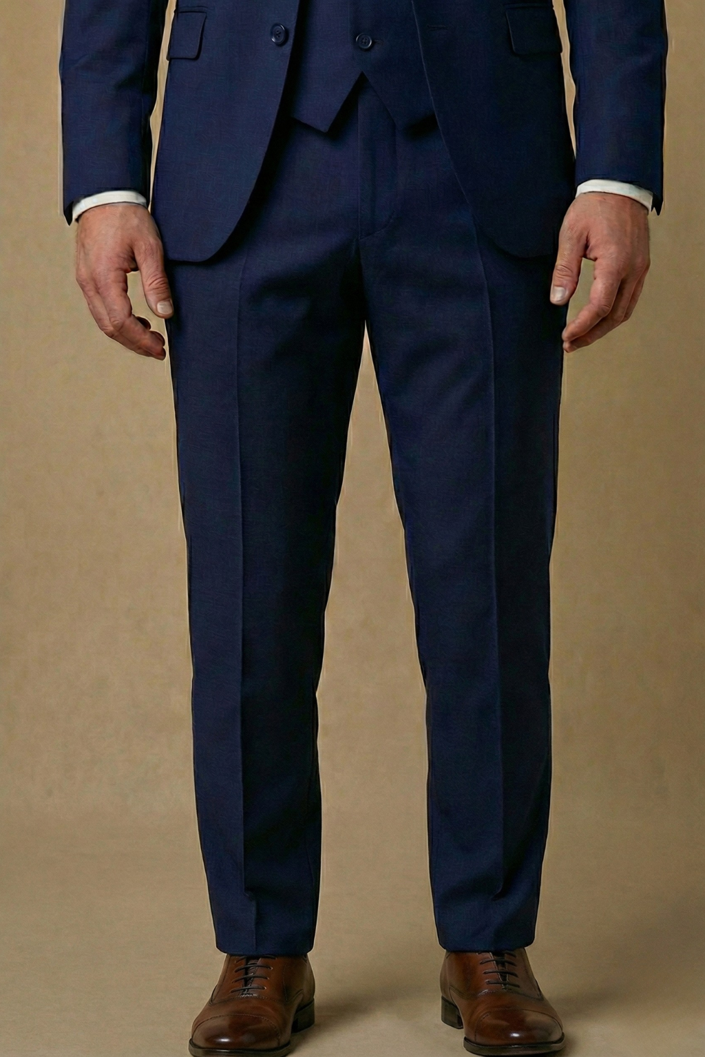 Image of Carlton | Men's Three-Piece Slim Fit Suit