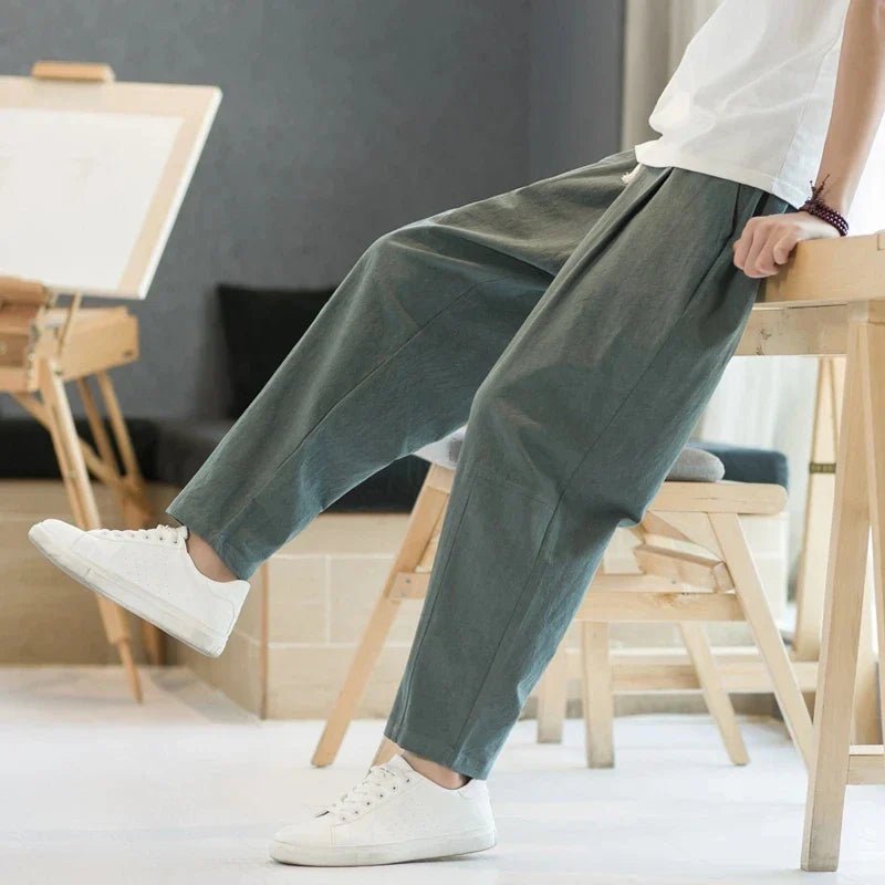 Image of Carter | Men's Drawstring Wide Leg Pants