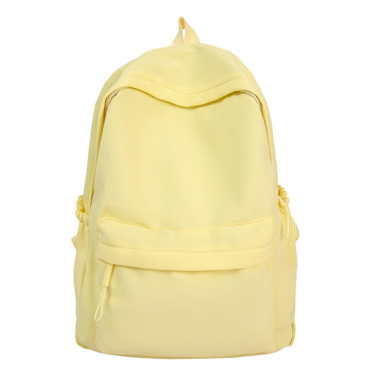 Casual Backpack with Flexible Side Pockets and Well-Organized Structure