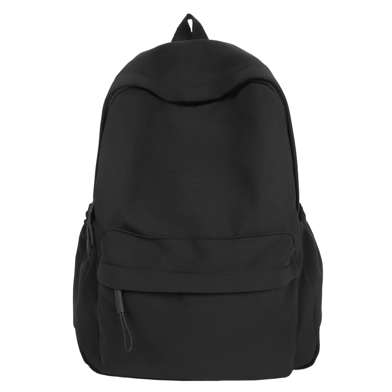 Casual Backpack with Flexible Side Pockets and Well-Organized Structure