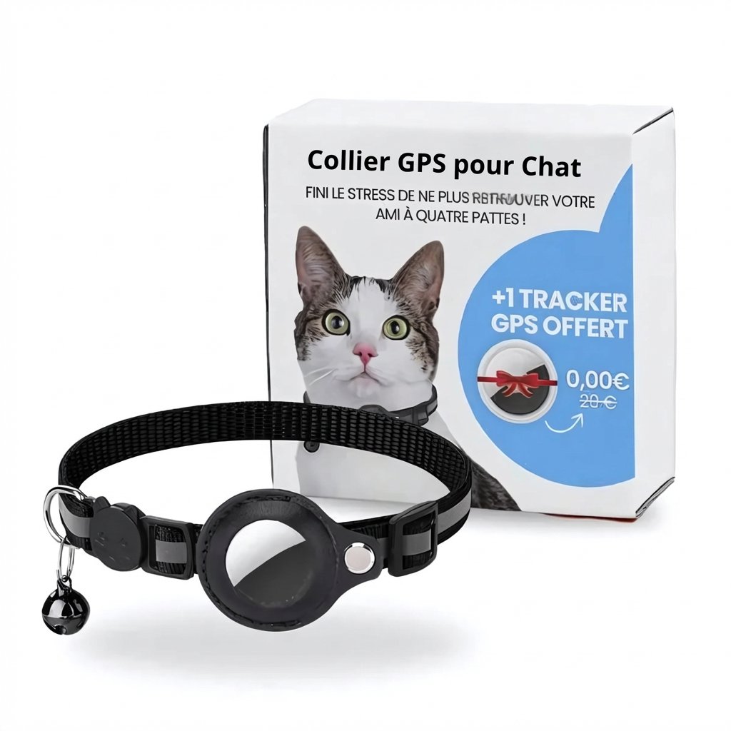 Cat GPS Collar with Real-Time Tracking & Safety
