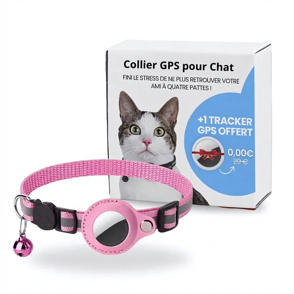 Cat GPS Collar with Real-Time Tracking & Safety
