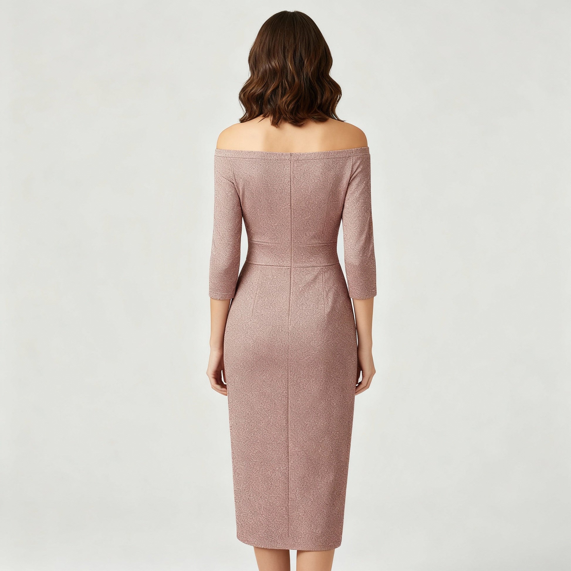 Image of Charity | Women's Off-the-Shoulder Midi Dress