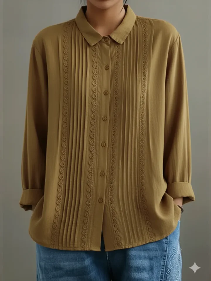 Image of Charlene | Women's Long Sleeve Button-Down Shirt