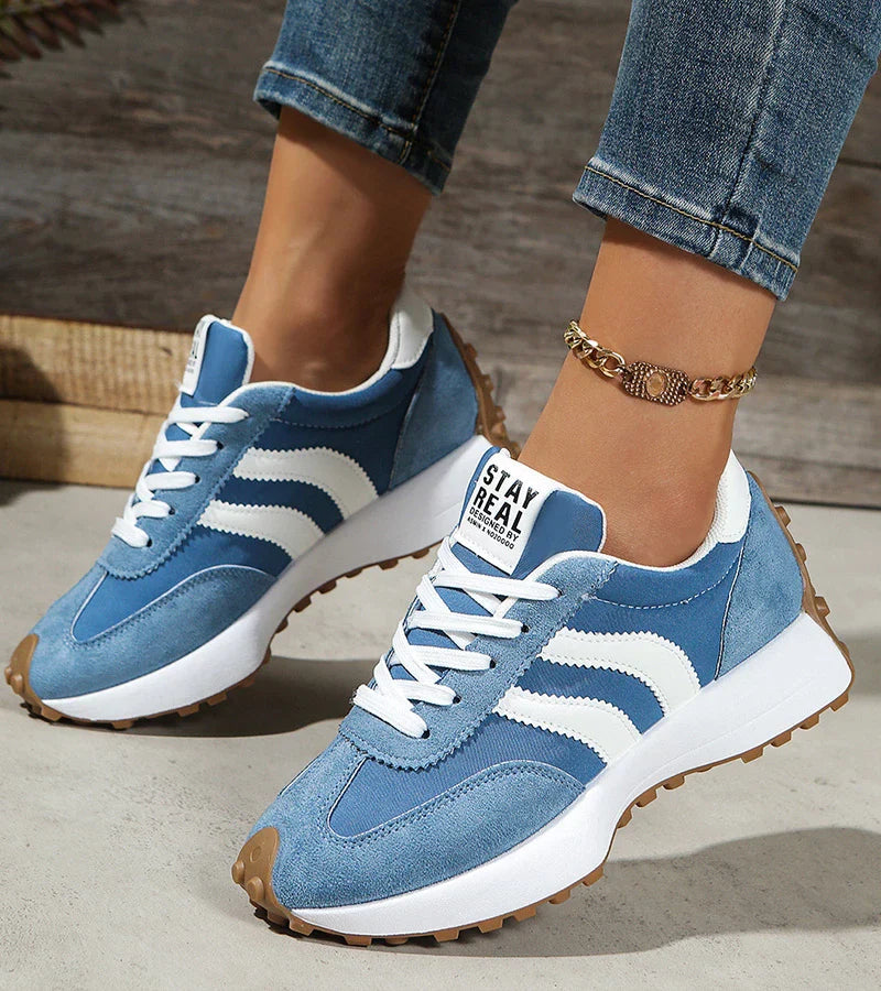 Image of Charlene | Women's Platform Lace-Up Athletic Sneakers