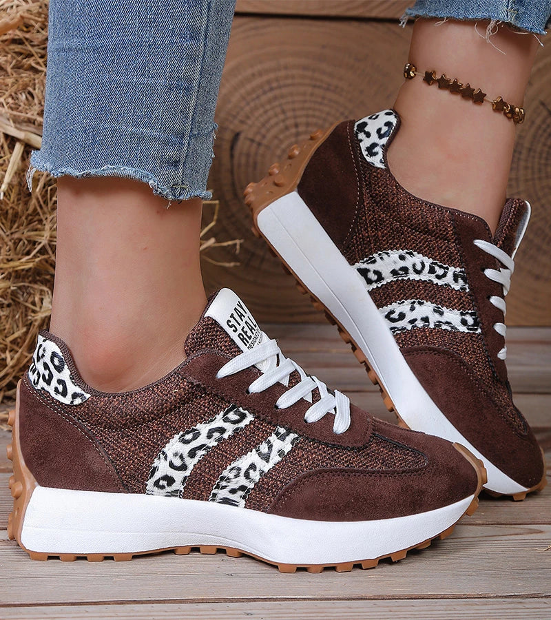 Image of Charlene | Women's Platform Lace-Up Athletic Sneakers