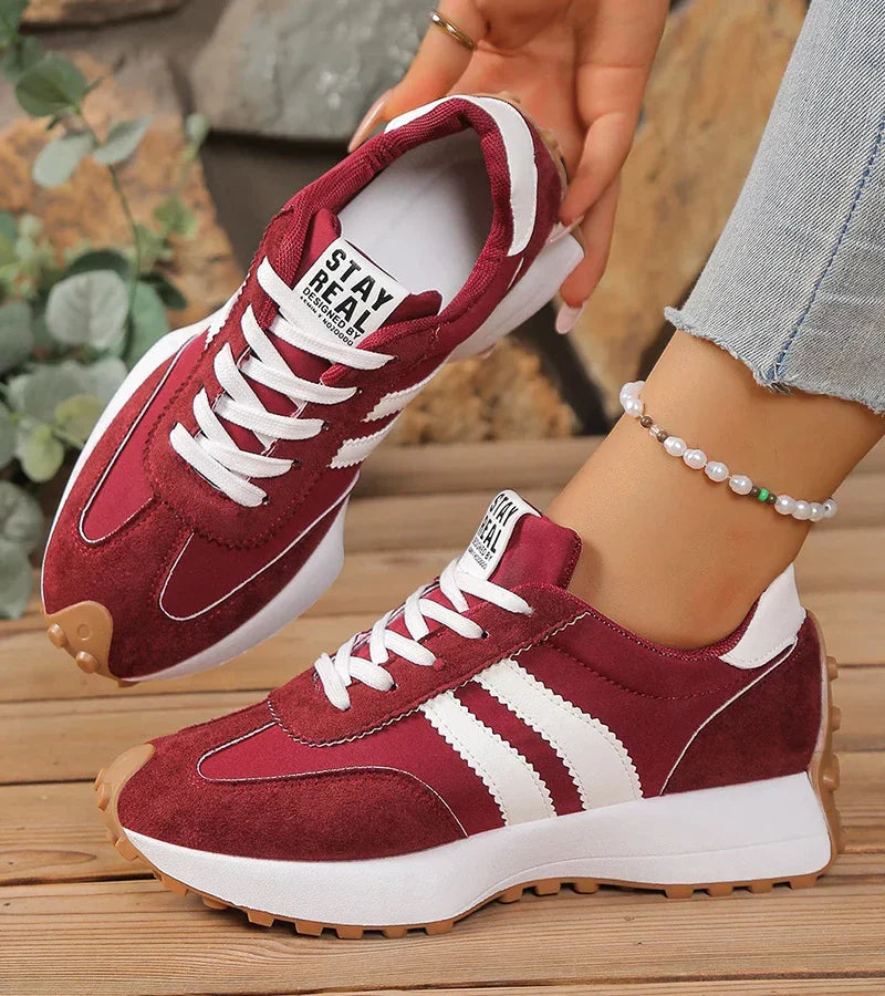 Image of Charlene | Women's Platform Lace-Up Athletic Sneakers