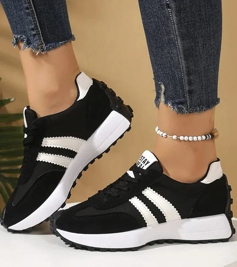 Image of Charlene | Women's Platform Lace-Up Athletic Sneakers