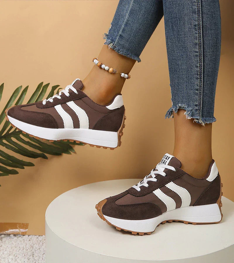 Image of Charlene | Women's Platform Lace-Up Athletic Sneakers