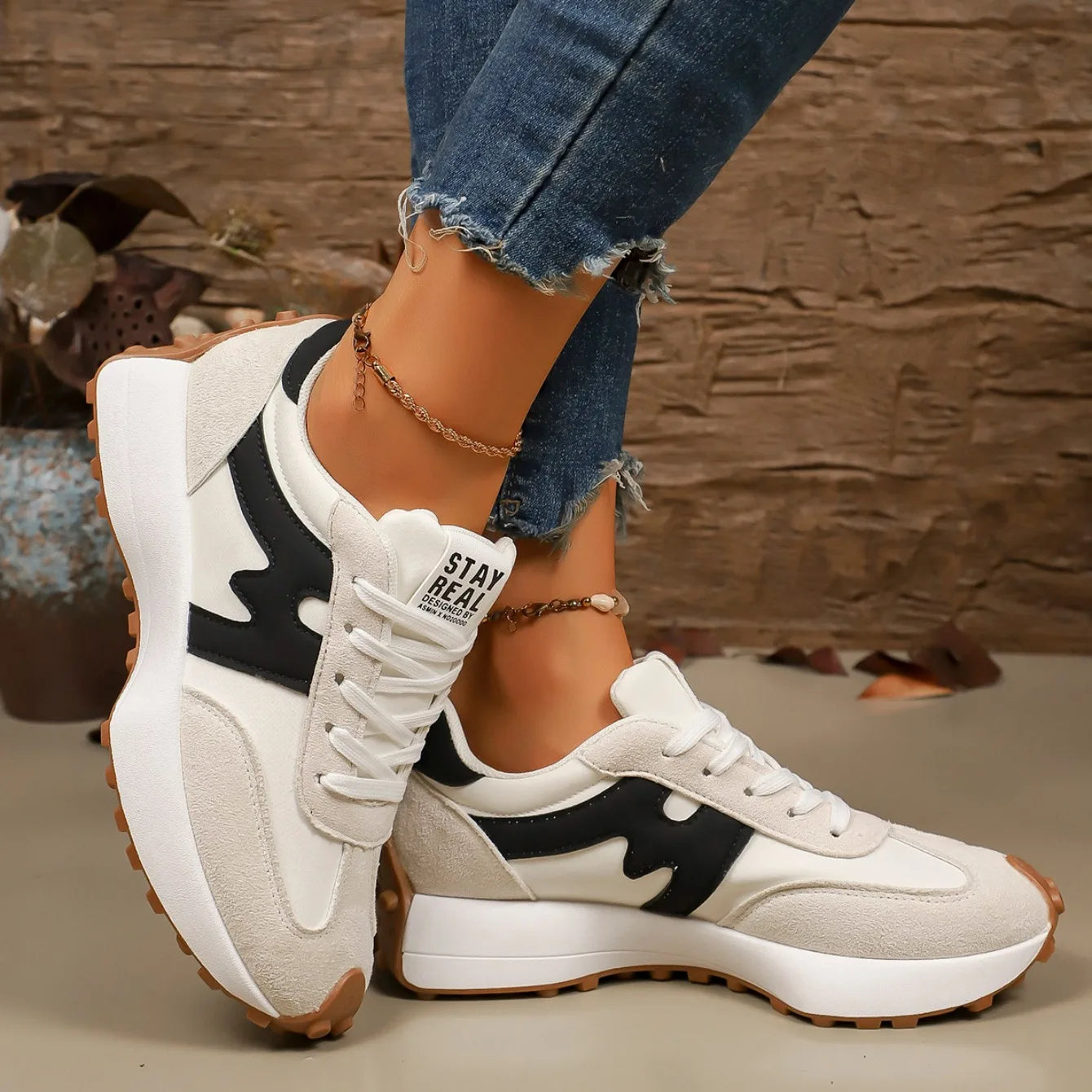 Charlene | Women's Platform Lace-Up Athletic Sneakers - Image 2